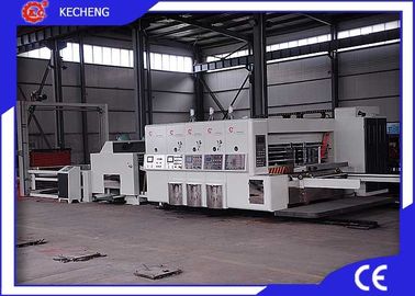 Auto Feeding  Cutting Carton Printing Machine / Flexo Printing Slotting Machine