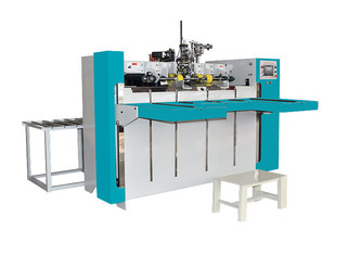 Double Servo 120mm Corrugated Box Stitching Machine Semi Automatic